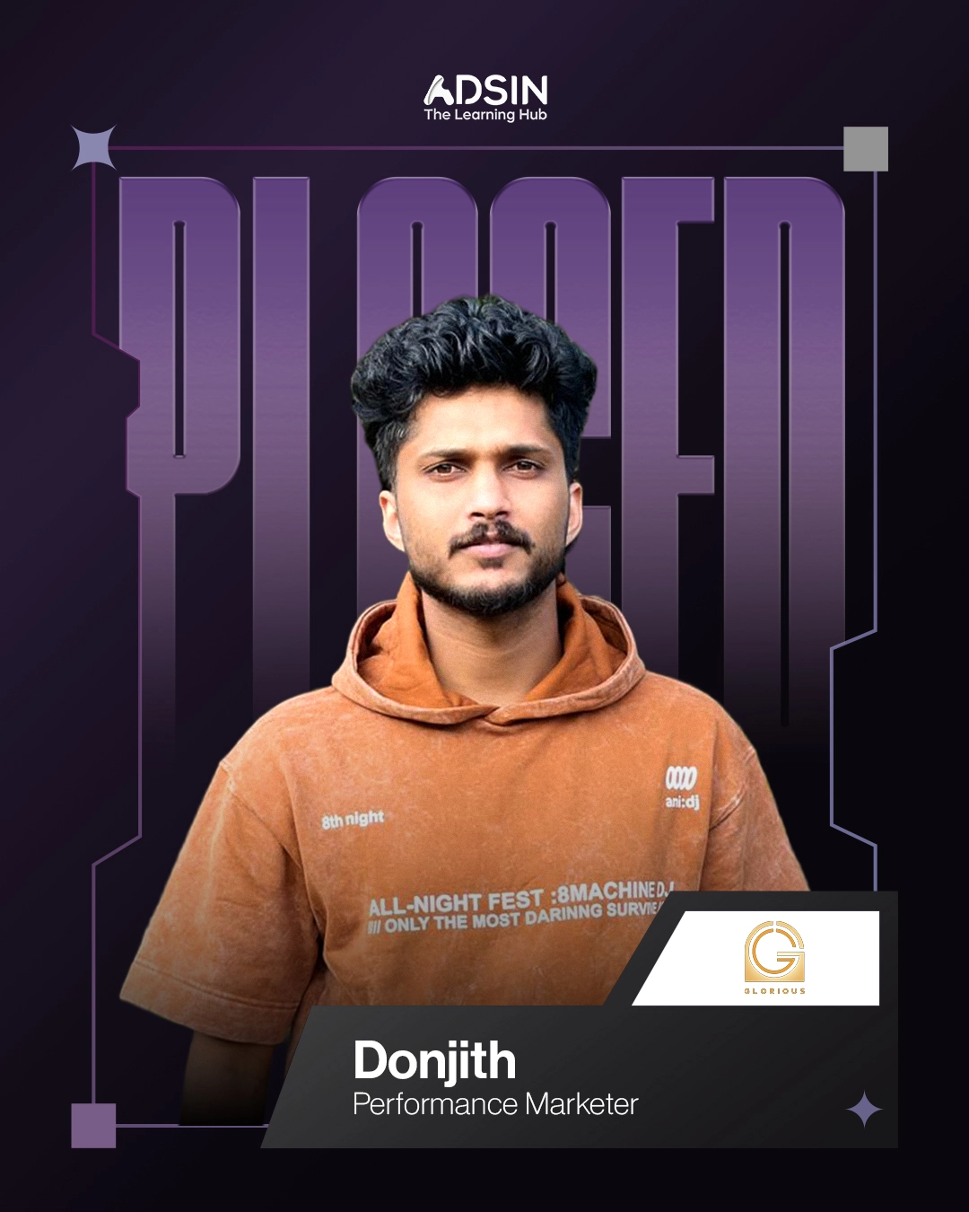 Donjith - Placed